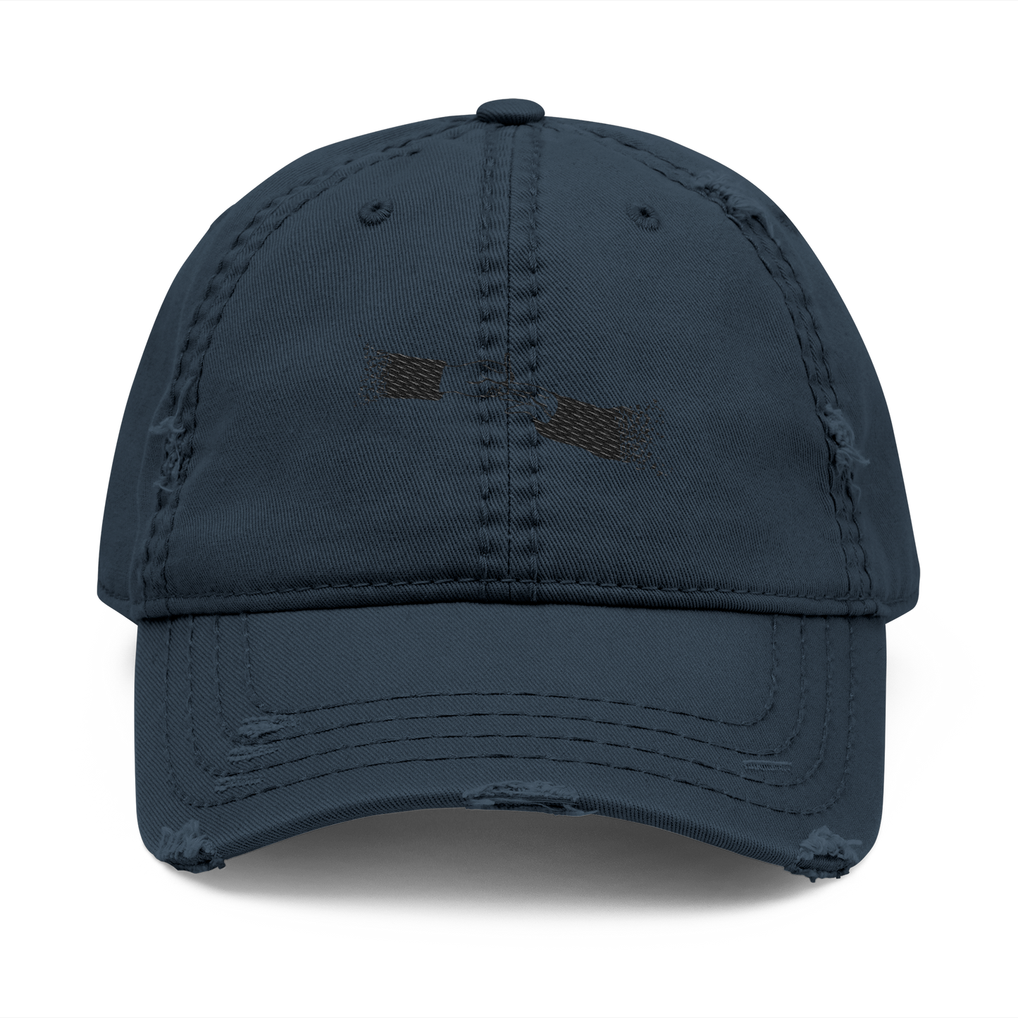 FADED (BLACK LOGO DISTRESSED DAD HAT)