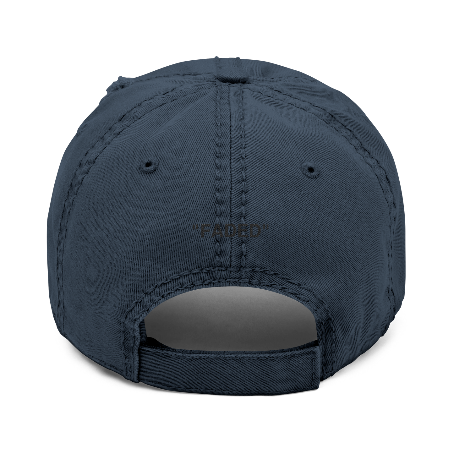 FADED (BLACK LOGO DISTRESSED DAD HAT)