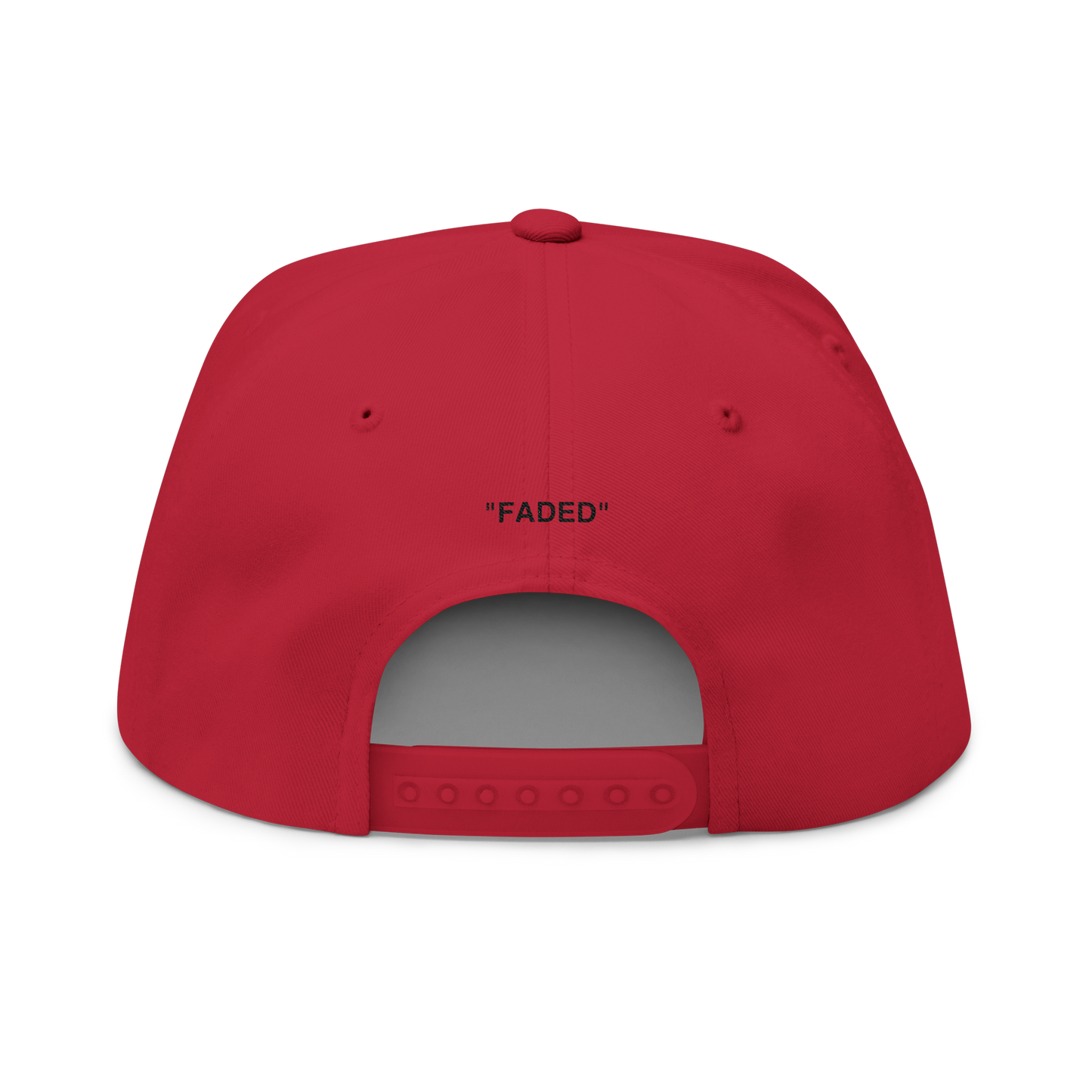 FADED (BLACK LOGO FLAT-BILL HAT)