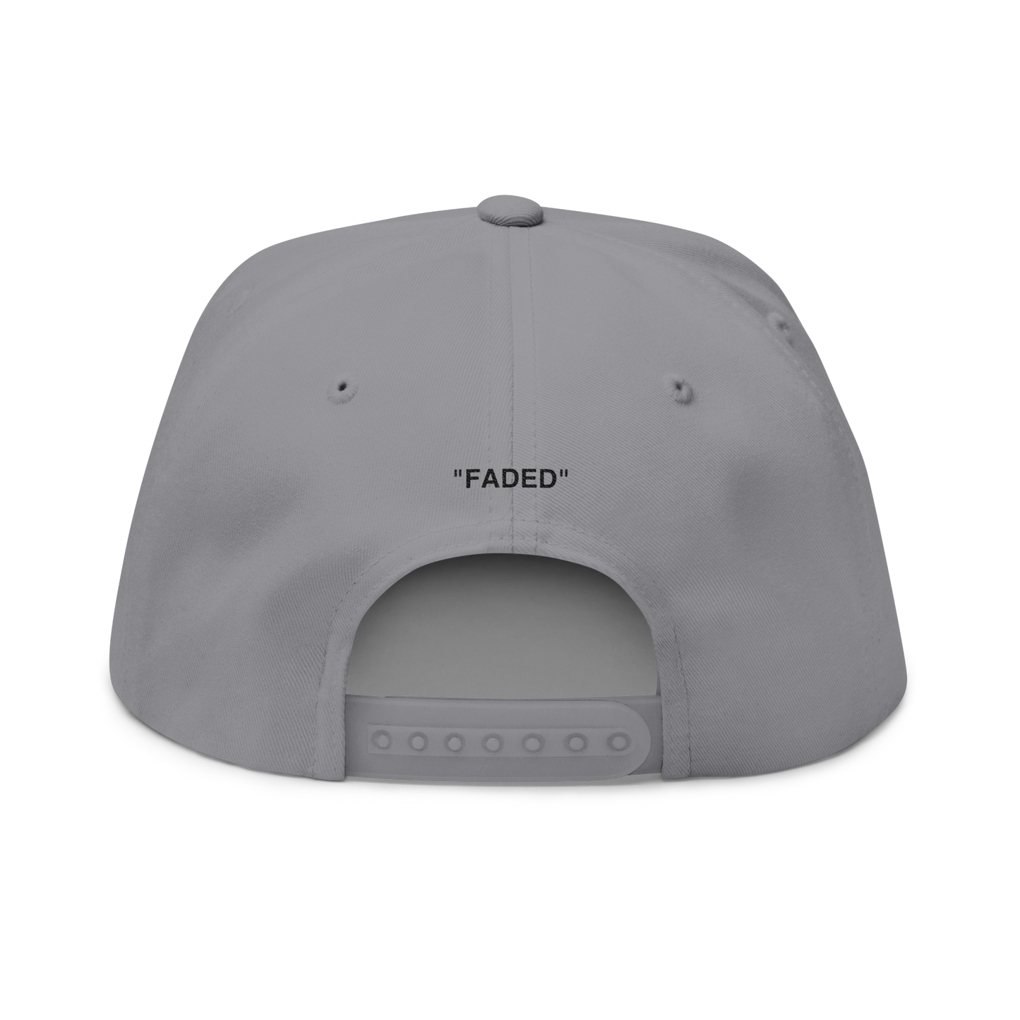 FADED (BLACK LOGO FLAT-BILL HAT)
