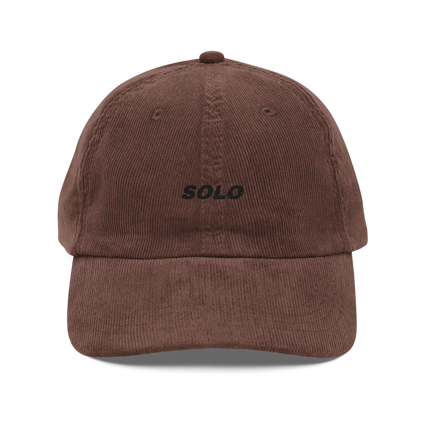 SOLO (BLACK LOGO CORDUROY DAD HAT)