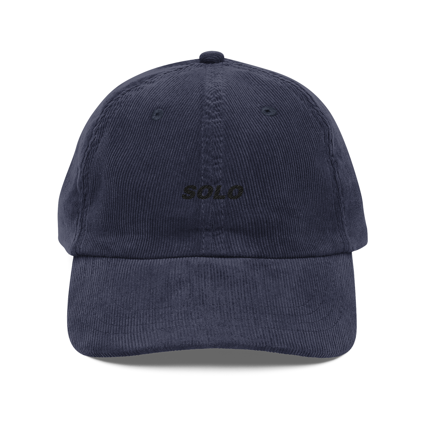 SOLO (BLACK LOGO CORDUROY DAD HAT)