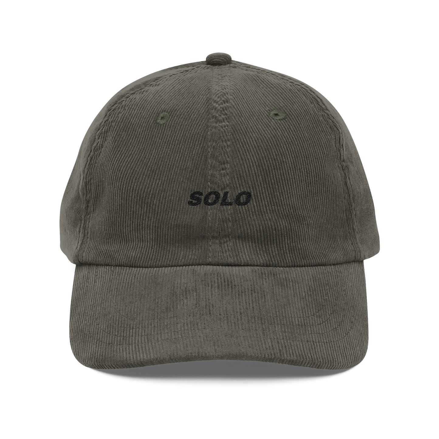 SOLO (BLACK LOGO CORDUROY DAD HAT)