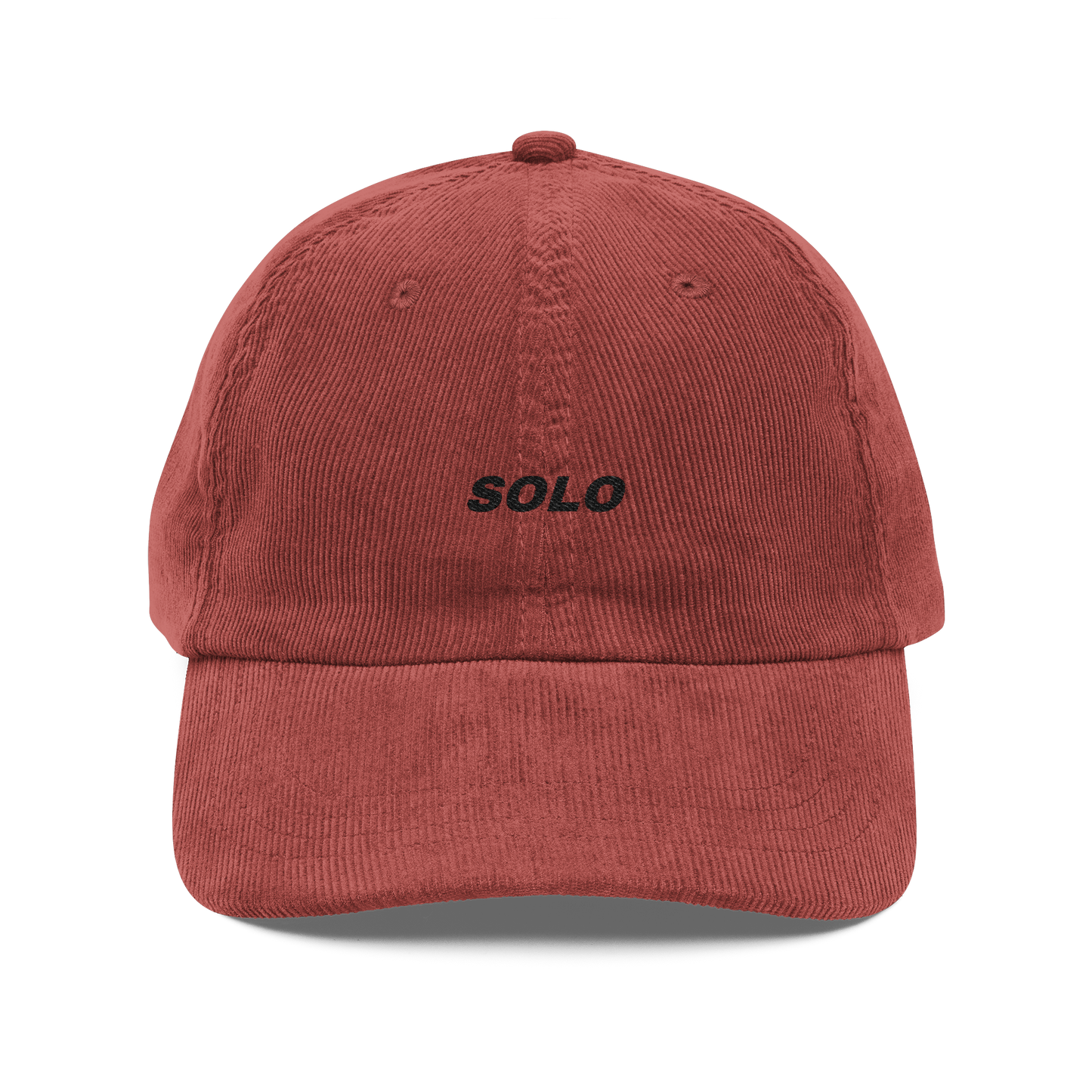 SOLO (BLACK LOGO CORDUROY DAD HAT)