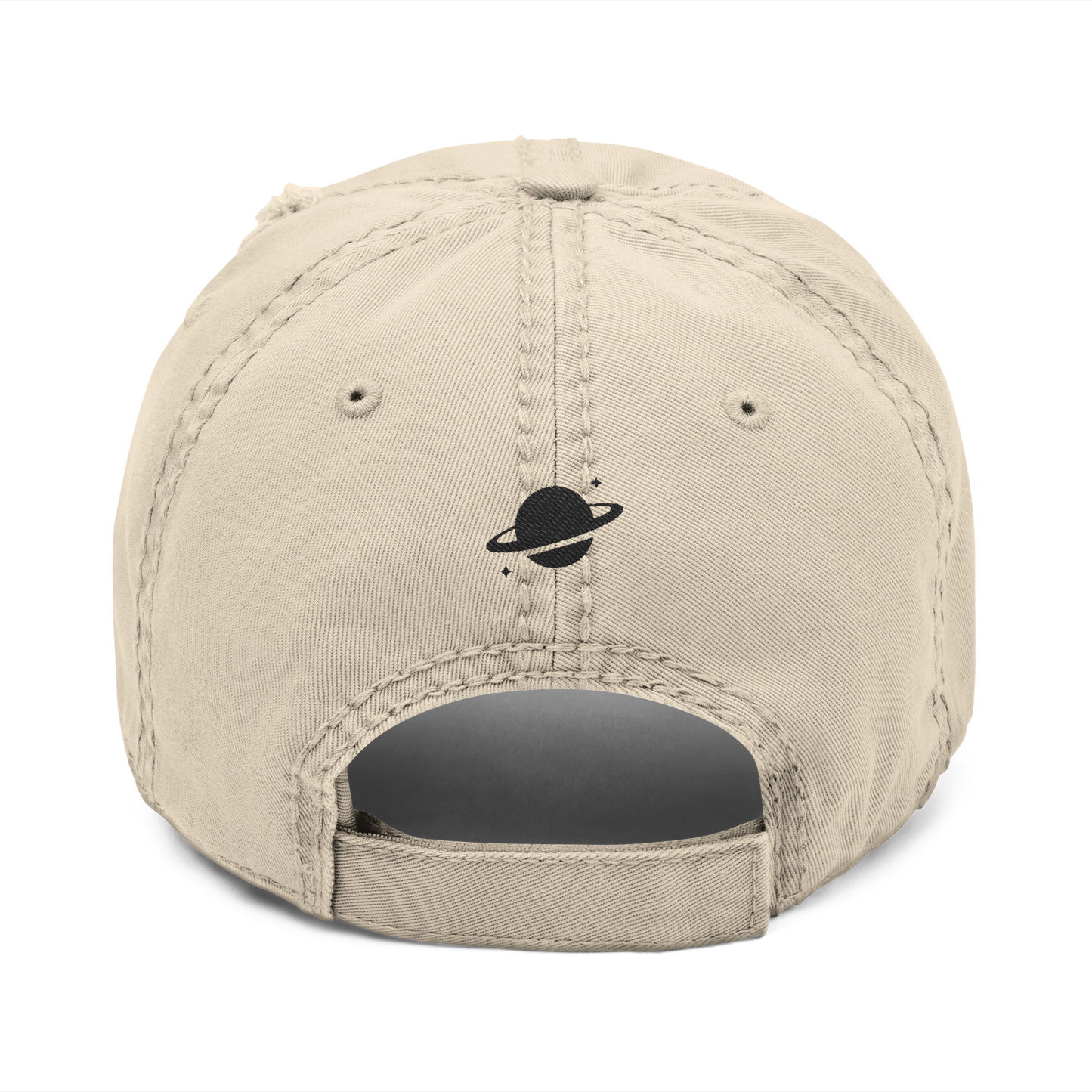 SOLO (BLACK LOGO DISTRESSED DAD HAT)