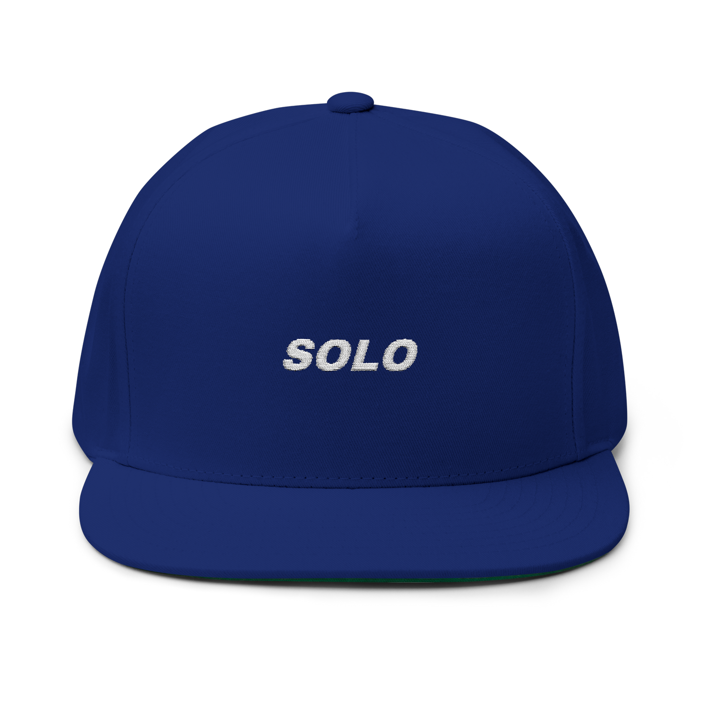 SOLO (WHITE LOGO FLAT-BILL HAT)