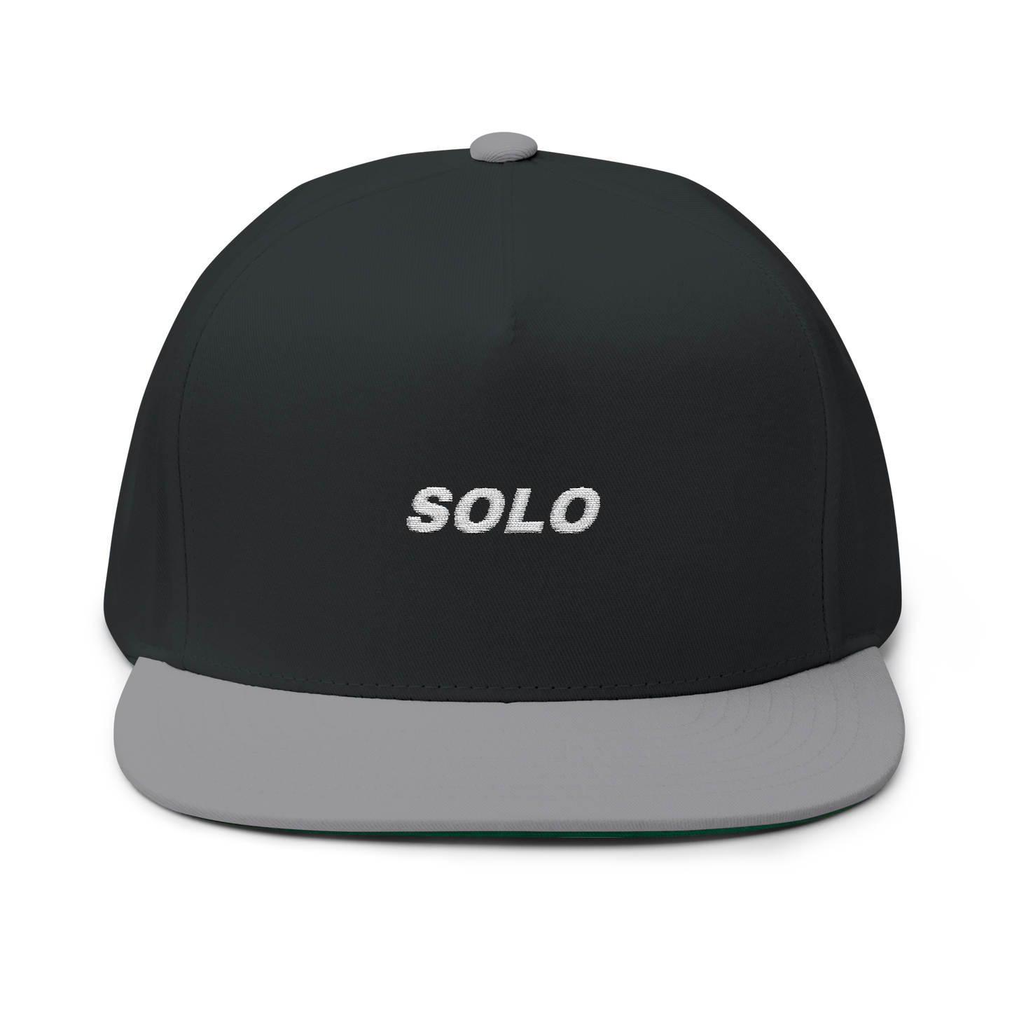 SOLO (WHITE LOGO FLAT-BILL HAT)