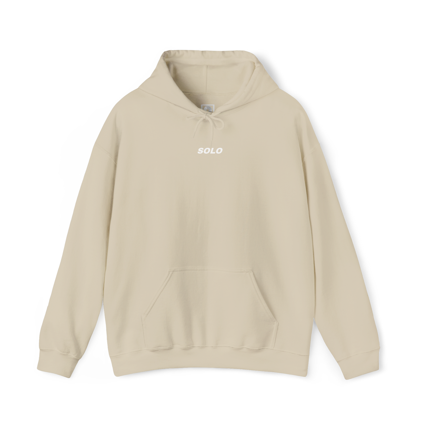 SOLO (WHITE LOGO HOODIE)