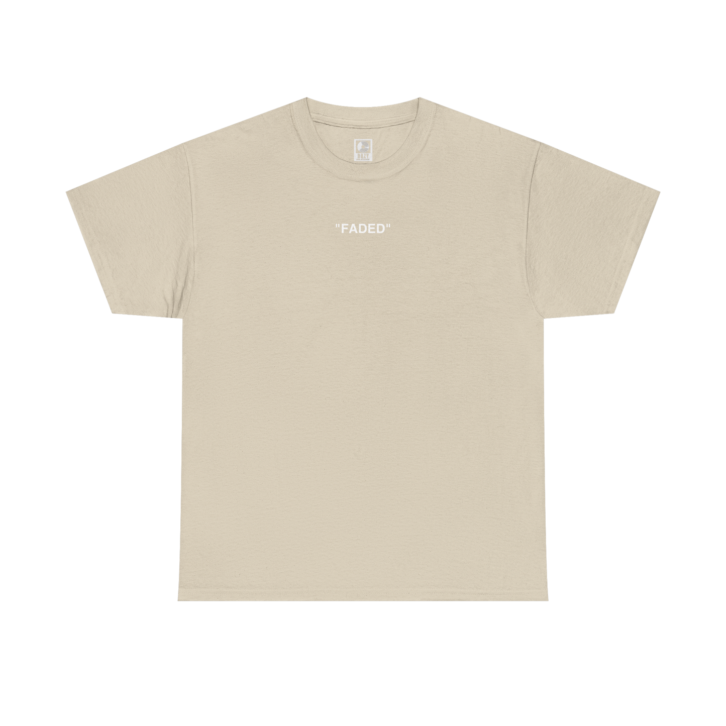 FADED (WHITE LOGO T-SHIRT)