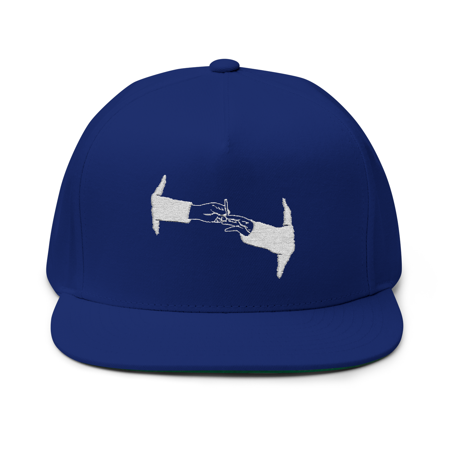 PUFF PUFF PASS (WHITE LOGO FLAT-BILL HAT)