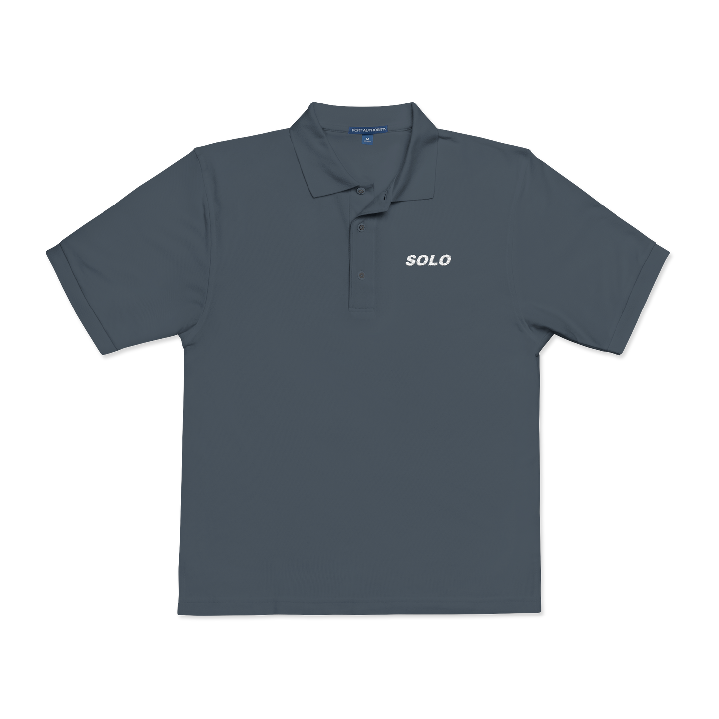 SOLO (WHITE LOGO POLO SHIRT)