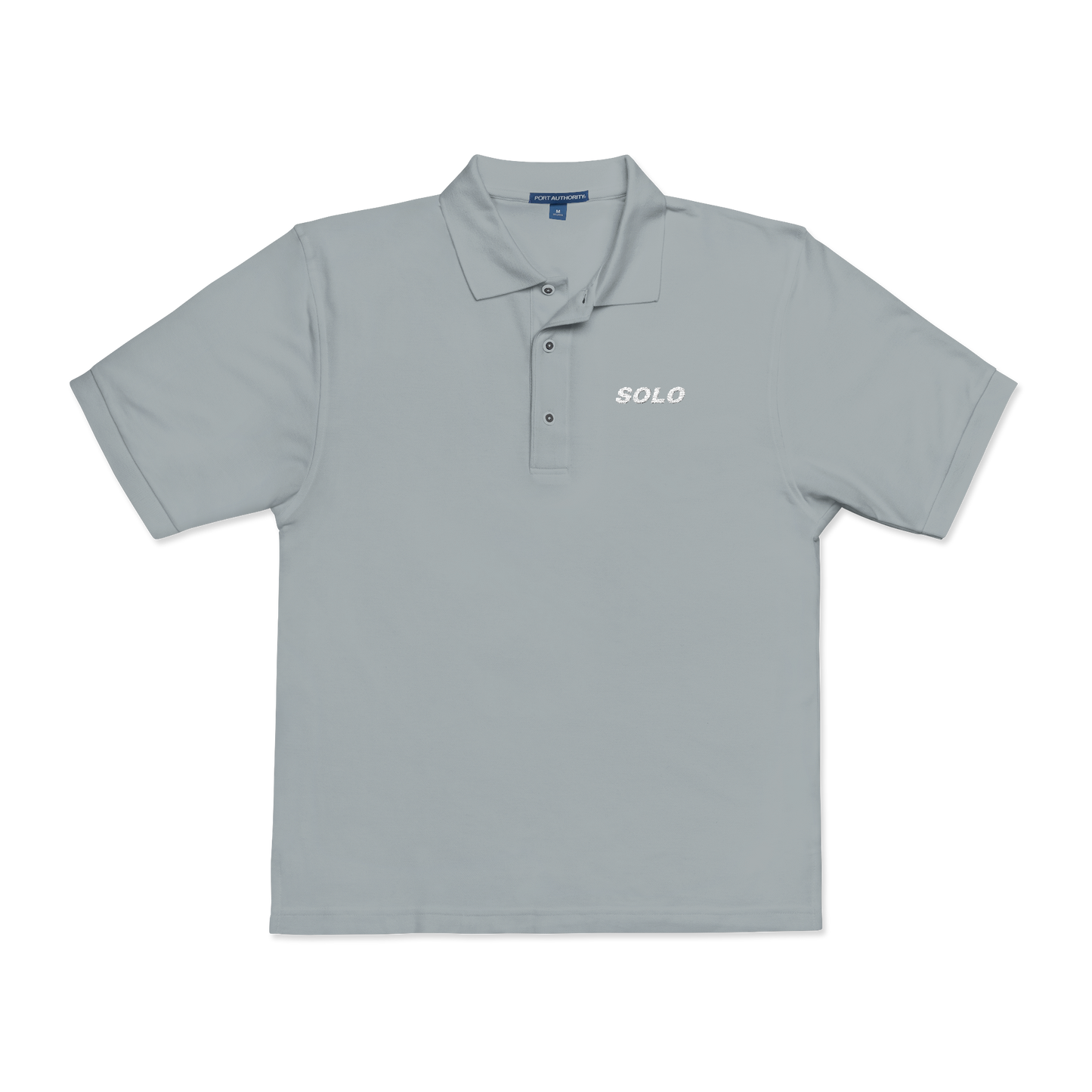 SOLO (WHITE LOGO POLO SHIRT)