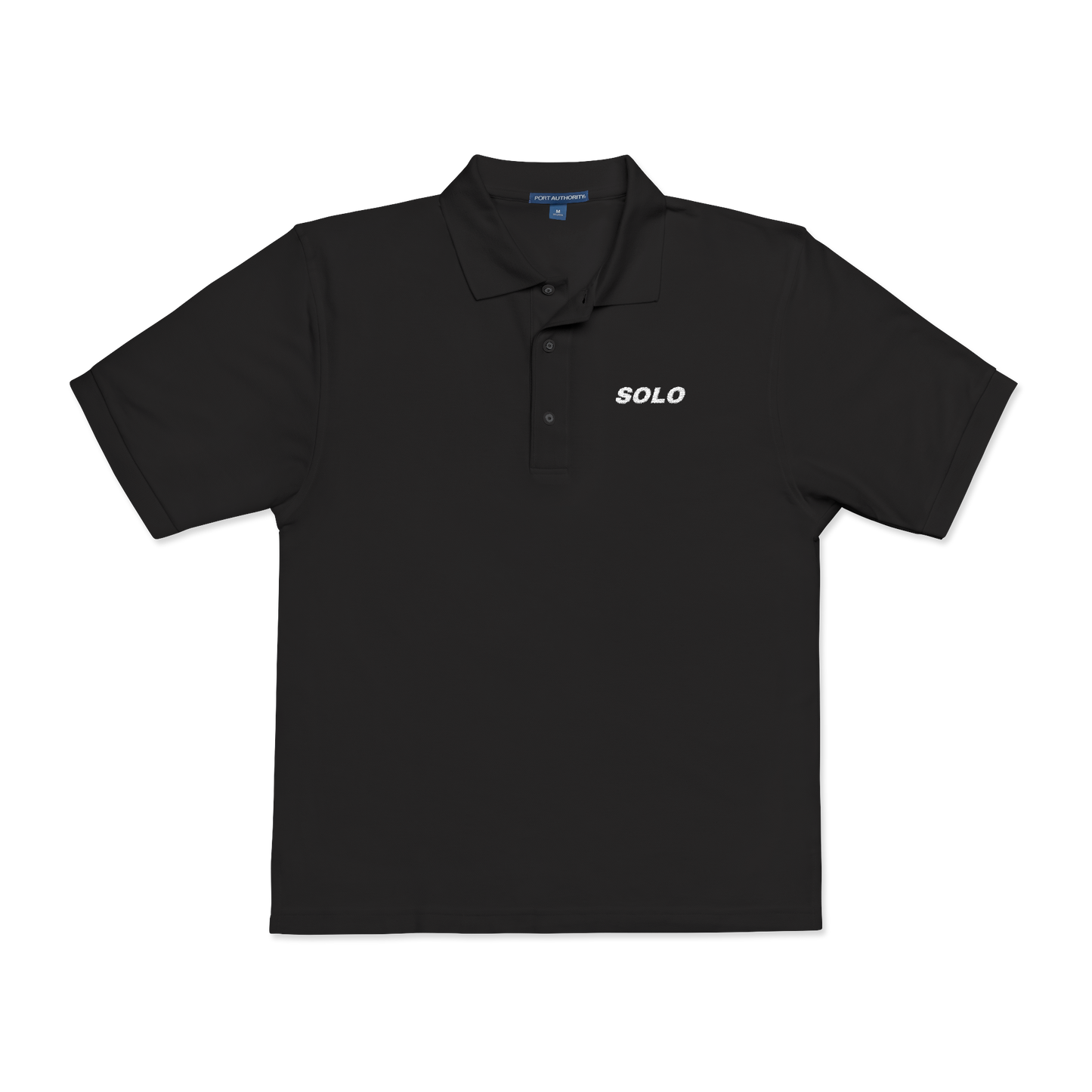 SOLO (WHITE LOGO POLO SHIRT)