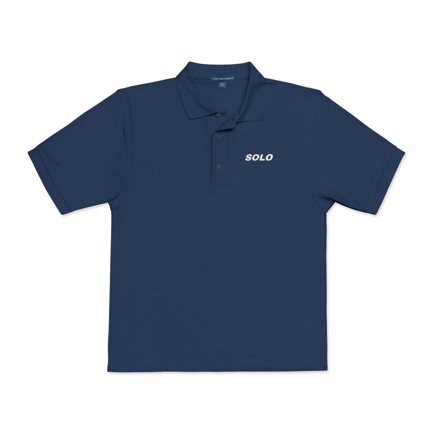 SOLO (WHITE LOGO POLO SHIRT)