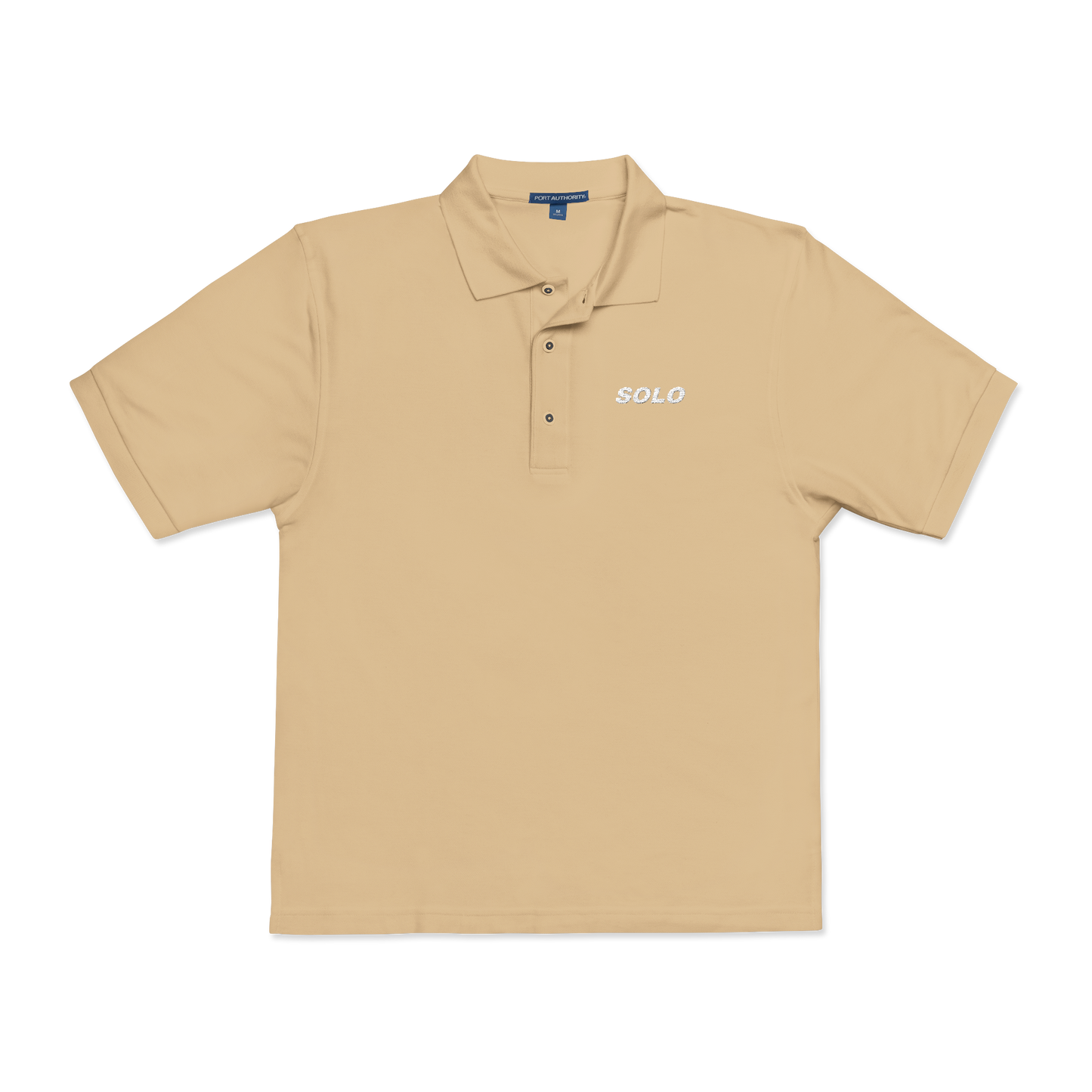 SOLO (WHITE LOGO POLO SHIRT)