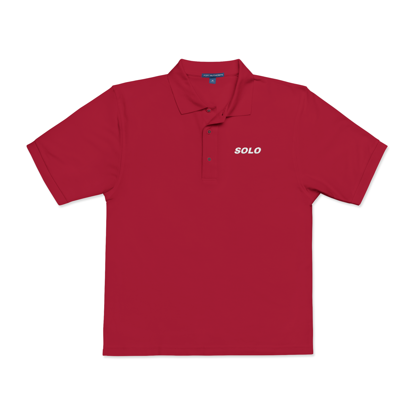 SOLO (WHITE LOGO POLO SHIRT)