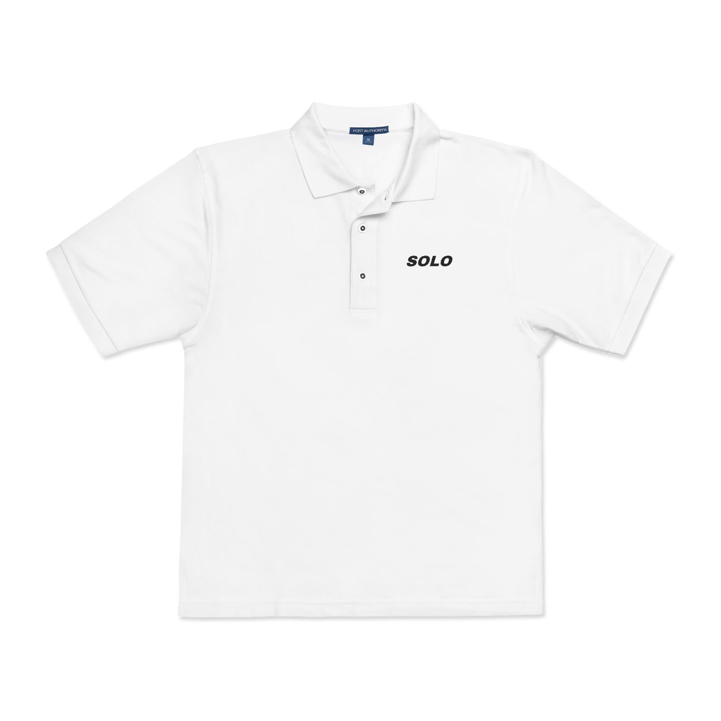 SOLO (BLACK LOGO POLO SHIRT)