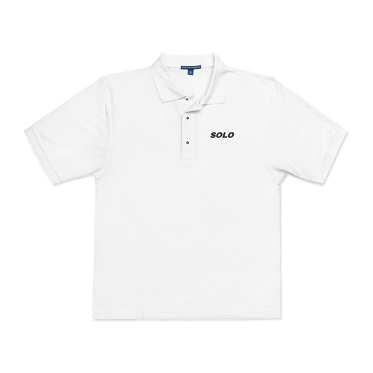 SOLO (BLACK LOGO POLO SHIRT)