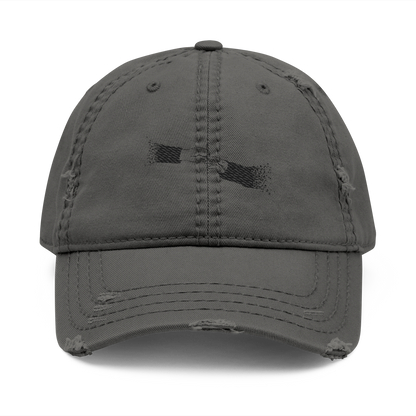 FADED (BLACK LOGO DISTRESSED DAD HAT)