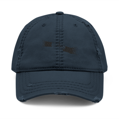 FADED (BLACK LOGO DISTRESSED DAD HAT)