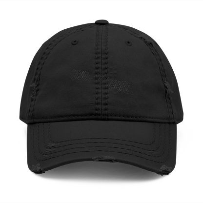 FADED (BLACK LOGO DISTRESSED DAD HAT)
