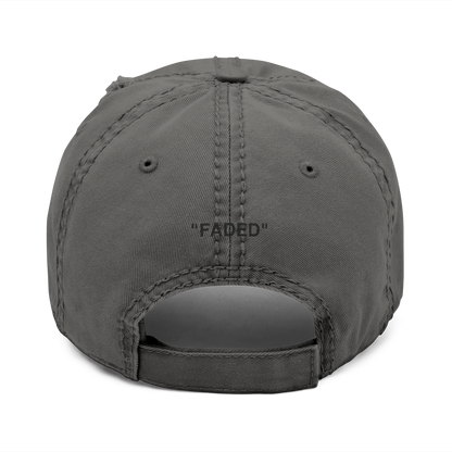 FADED (BLACK LOGO DISTRESSED DAD HAT)