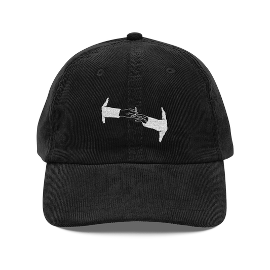 PUFF PUFF PASS (WHITE LOGO CORDUROY DAD HAT)