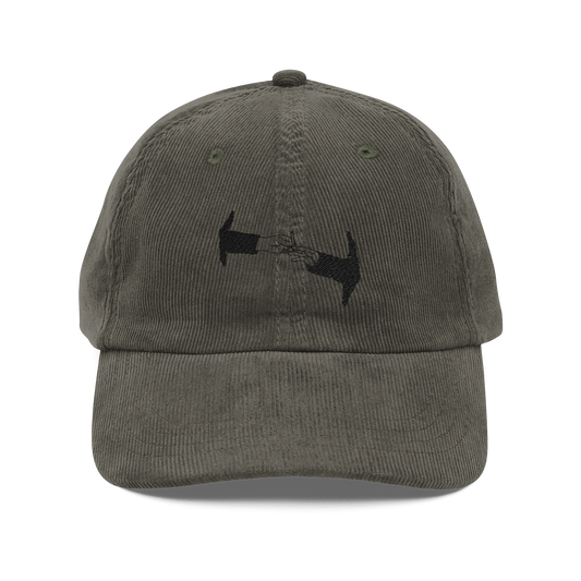 PUFF PUFF PASS (BLACK LOGO CORDUROY DAD HAT)