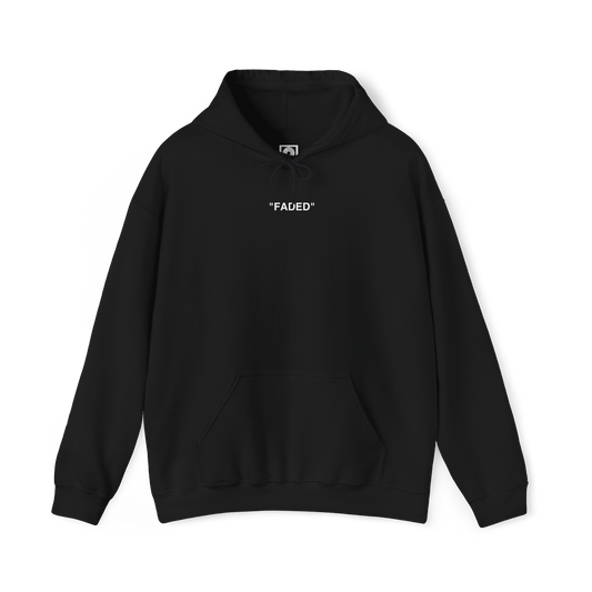 FADED (WHITE LOGO HOODIE)