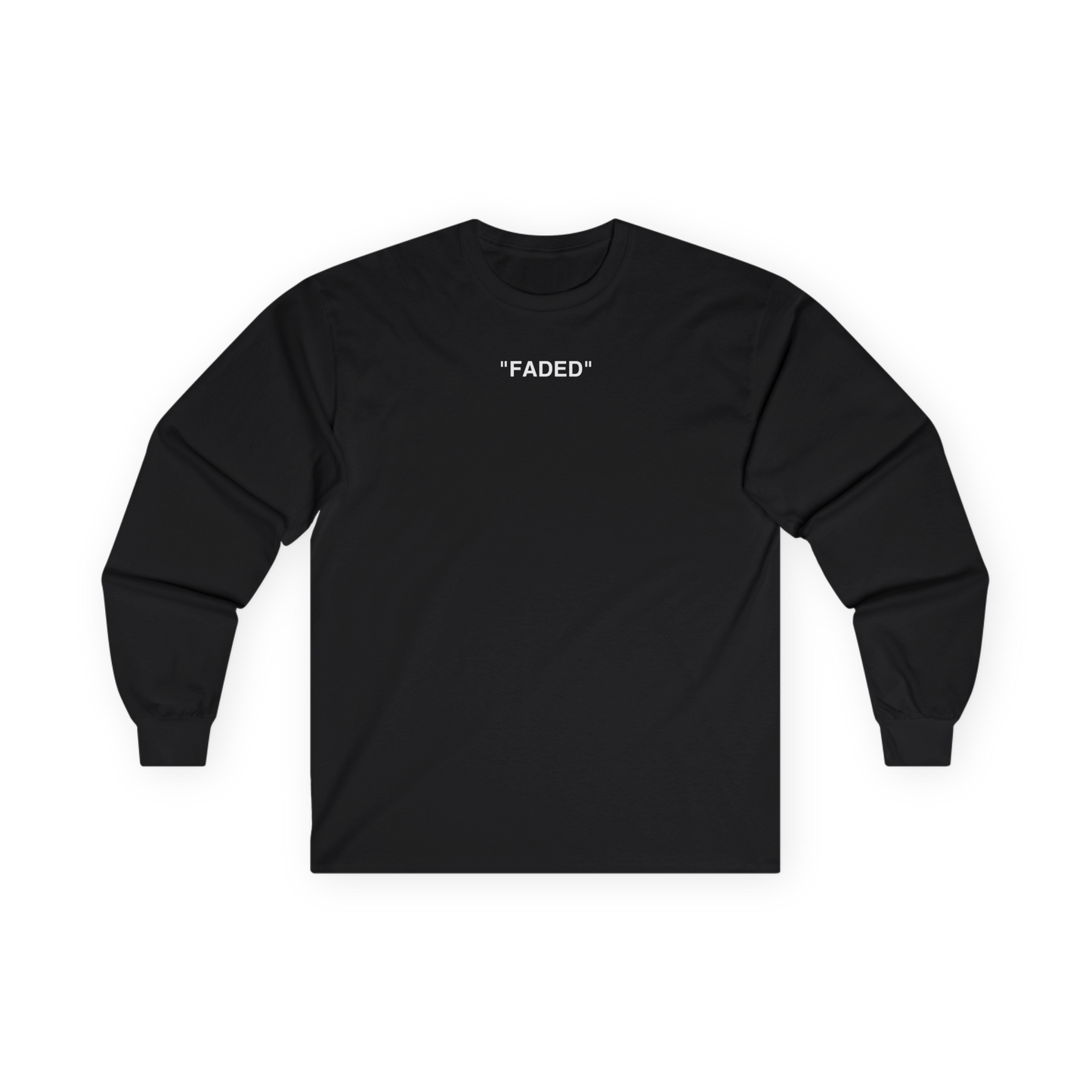 FADED (WHITE LOGO LONG SLEEVE SHIRT)