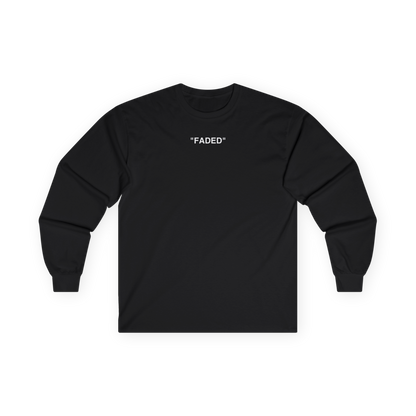 FADED (WHITE LOGO LONG SLEEVE SHIRT)
