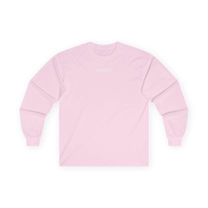 FADED (WHITE LOGO LONG SLEEVE SHIRT)