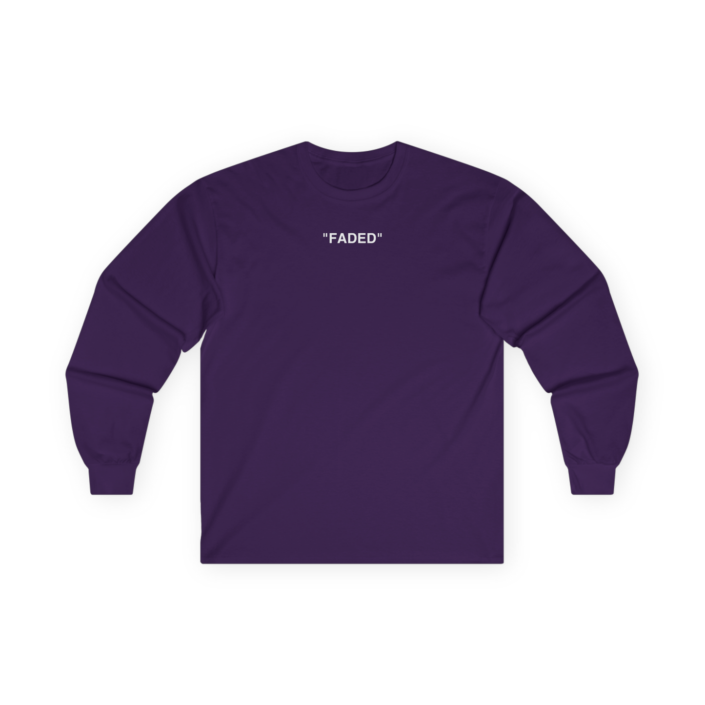 FADED (WHITE LOGO LONG SLEEVE SHIRT)