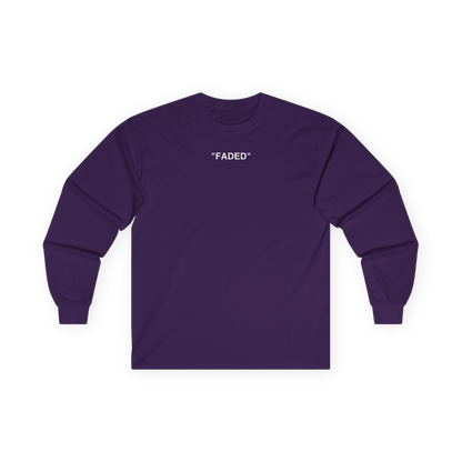 FADED (WHITE LOGO LONG SLEEVE SHIRT)