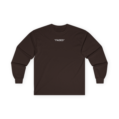 FADED (WHITE LOGO LONG SLEEVE SHIRT)