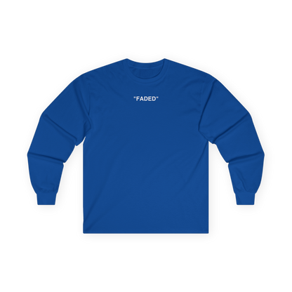 FADED (WHITE LOGO LONG SLEEVE SHIRT)