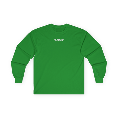 FADED (WHITE LOGO LONG SLEEVE SHIRT)