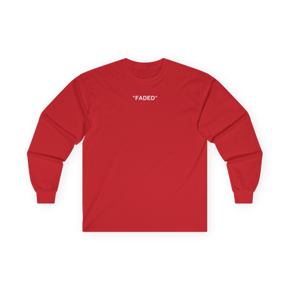FADED (WHITE LOGO LONG SLEEVE SHIRT)