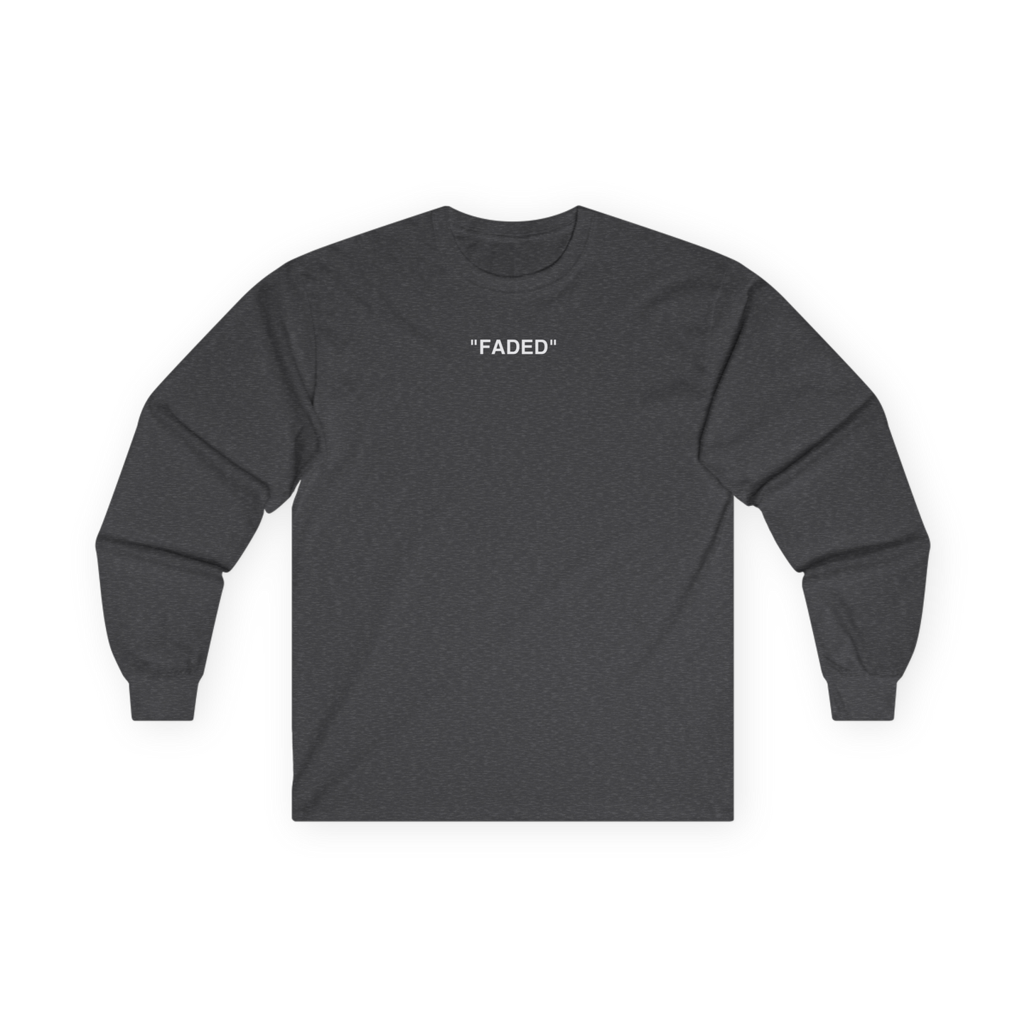 FADED (WHITE LOGO LONG SLEEVE SHIRT)