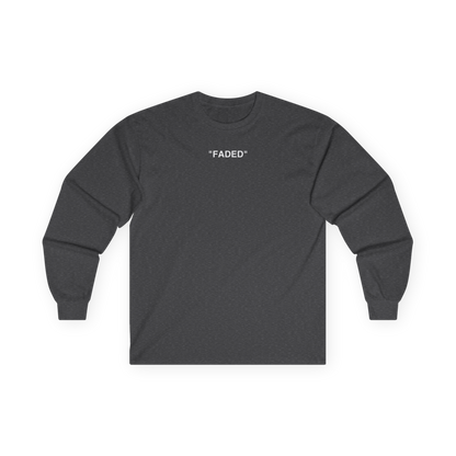 FADED (WHITE LOGO LONG SLEEVE SHIRT)