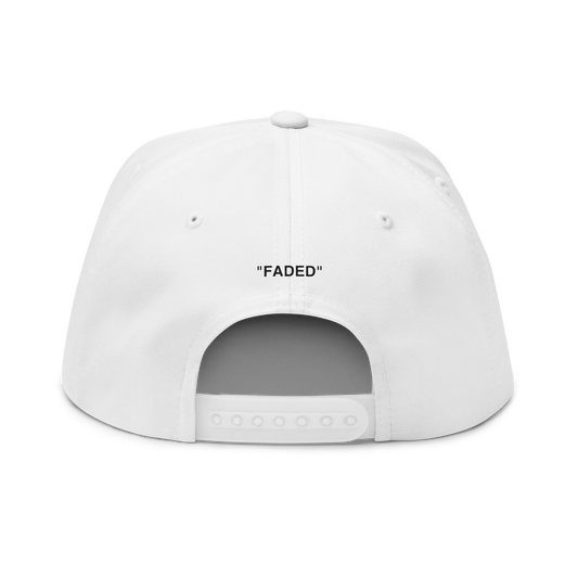 FADED (BLACK LOGO FLAT-BILL HAT)