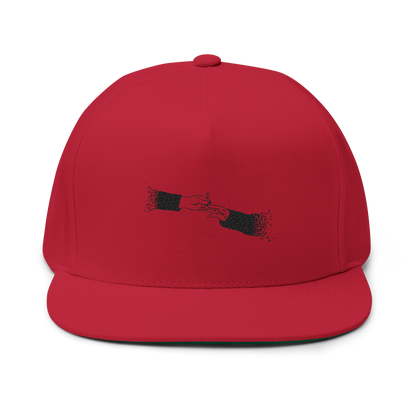 FADED (BLACK LOGO FLAT-BILL HAT)