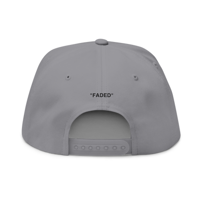 FADED (BLACK LOGO FLAT-BILL HAT)