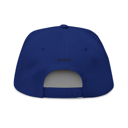FADED (BLACK LOGO FLAT-BILL HAT)