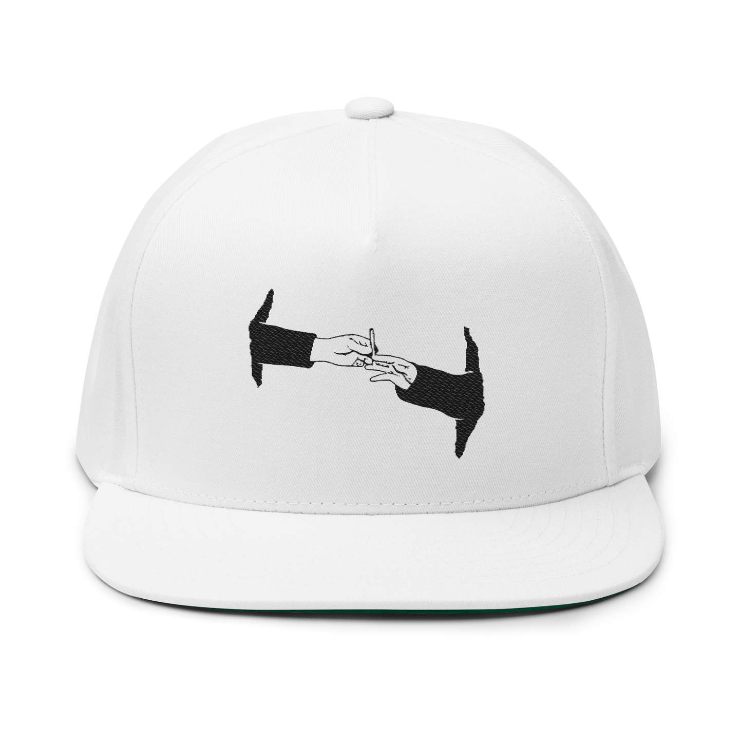PUFF PUFF PASS (BLACK LOGO FLAT-BILL HAT)
