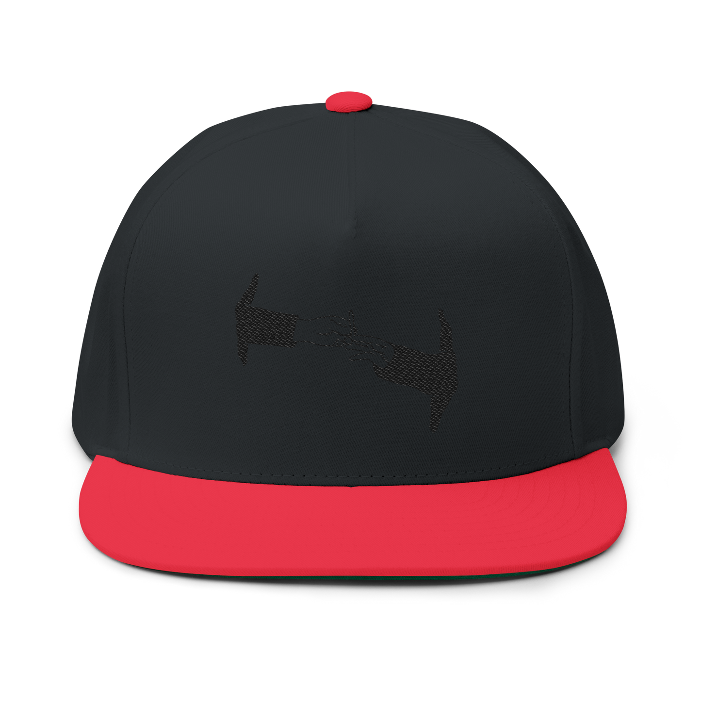 PUFF PUFF PASS (BLACK LOGO FLAT-BILL HAT)