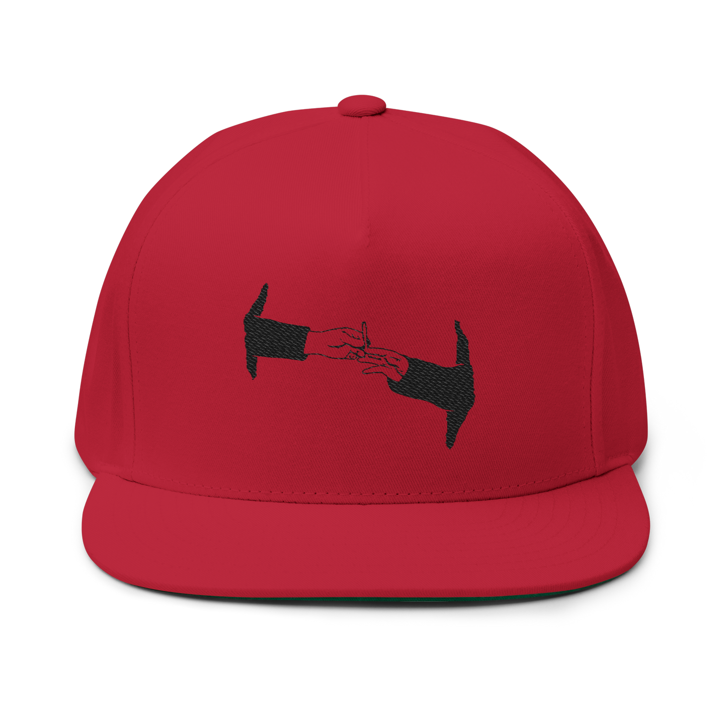 PUFF PUFF PASS (BLACK LOGO FLAT-BILL HAT)