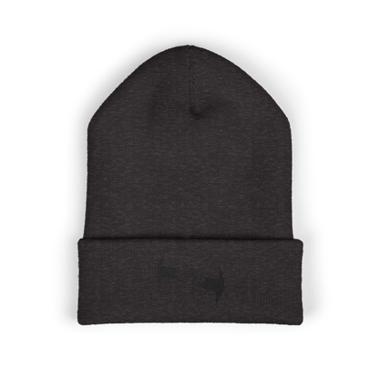 PUFF PUFF PASS (BLACK LOGO BEANIE)