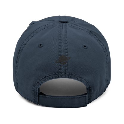 SOLO (BLACK LOGO DISTRESSED DAD HAT)