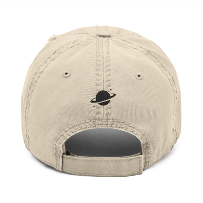 SOLO (BLACK LOGO DISTRESSED DAD HAT)